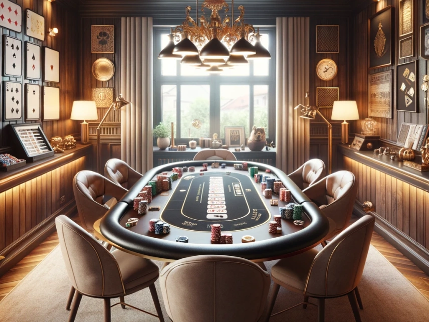 Как правильно оборудовать место для игры в покер?